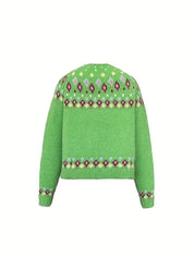 Judith Sutcliffe | Nordic Patterned Knit Cardigan
