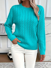 Louisa Bramley | Cable-Knit Round Neck Sweater