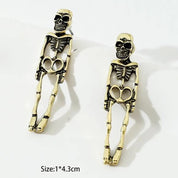 Papa osseux | Boucles d’oreilles d’Halloween squelette