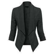 Millicent Scott | Open-Front Draped Blazer