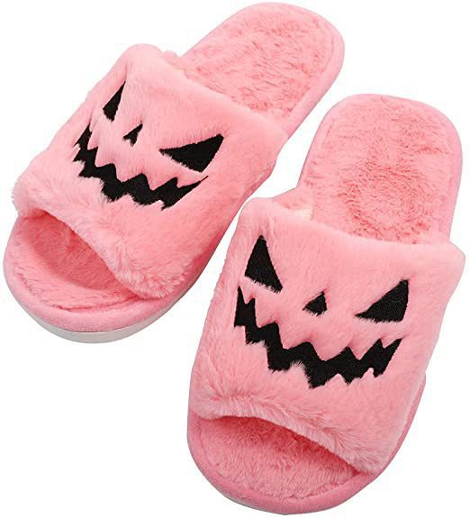 Spooky Stomp | Pumpkin Halloween Slippers For Women