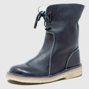 Hazel Redmond | Bottines en cuir doublées de peau lainée