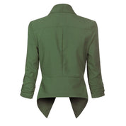 Millicent Scott | Open-Front Draped Blazer