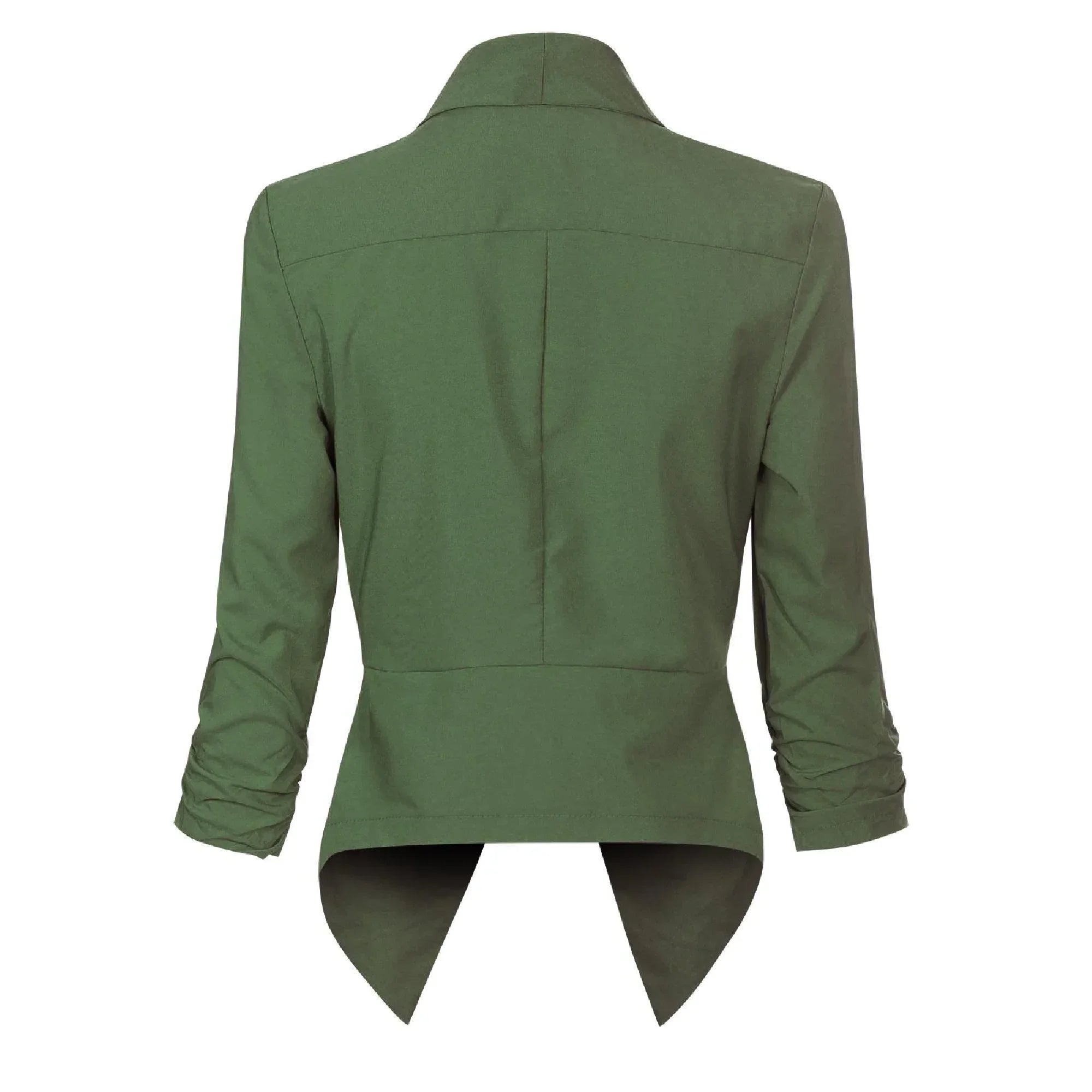 Millicent Scott | Open-Front Draped Blazer