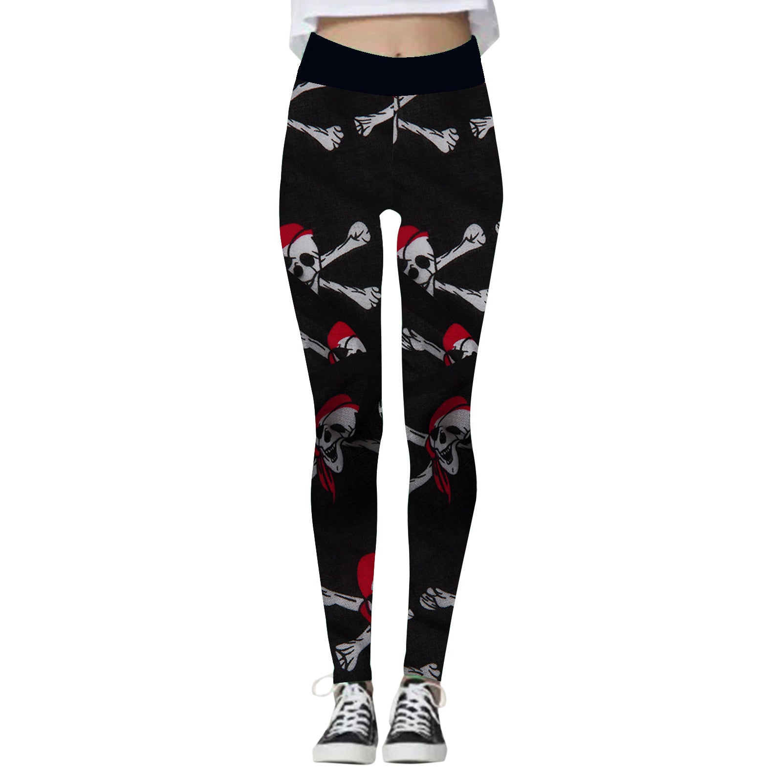 Miss Spooky | Skull Halloween Leggings For Women