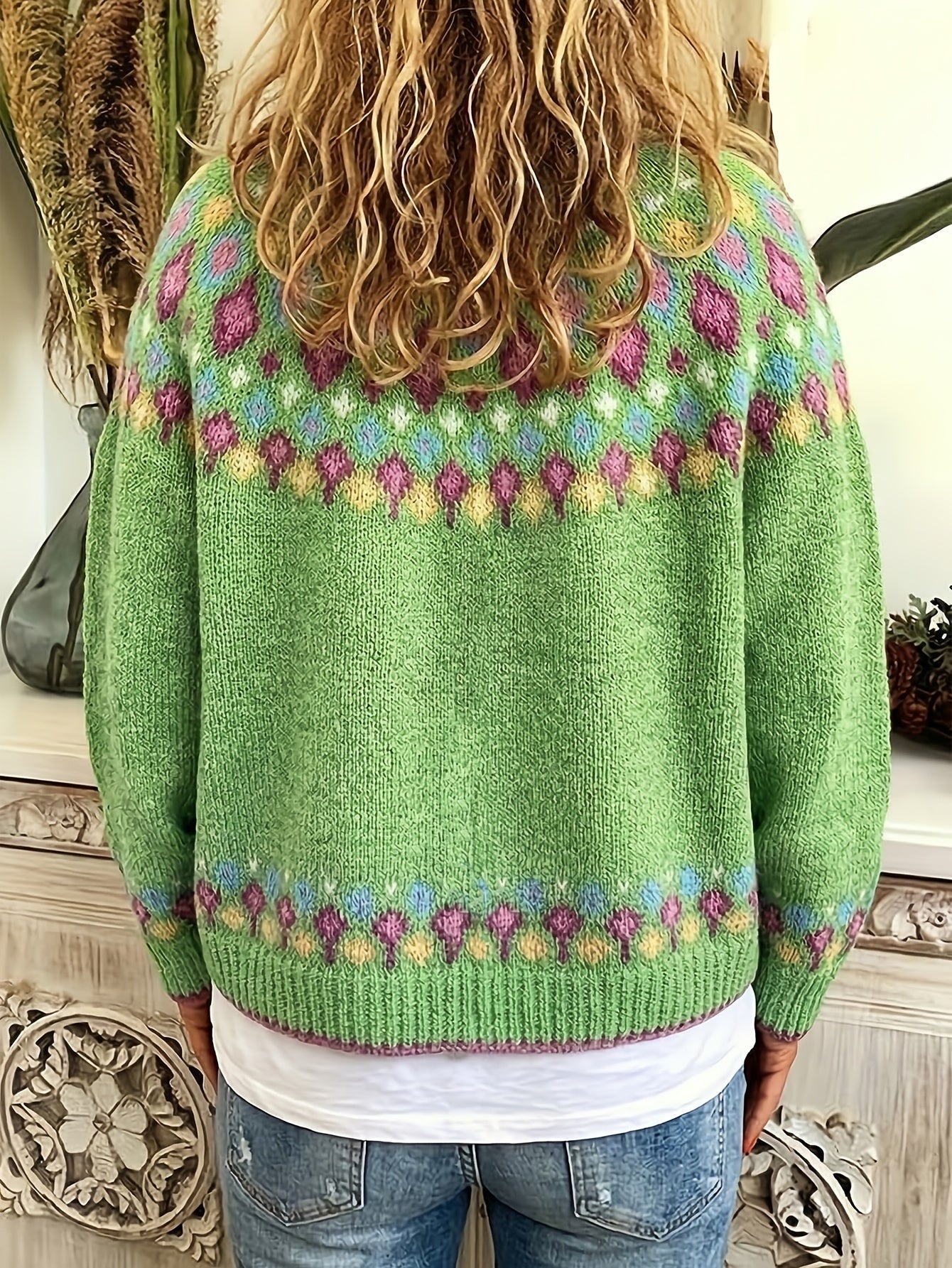 Judith Sutcliffe | Nordic Patterned Knit Cardigan