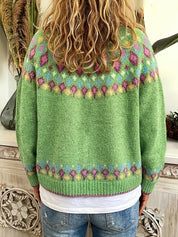 Judith Sutcliffe | Nordic Patterned Knit Cardigan