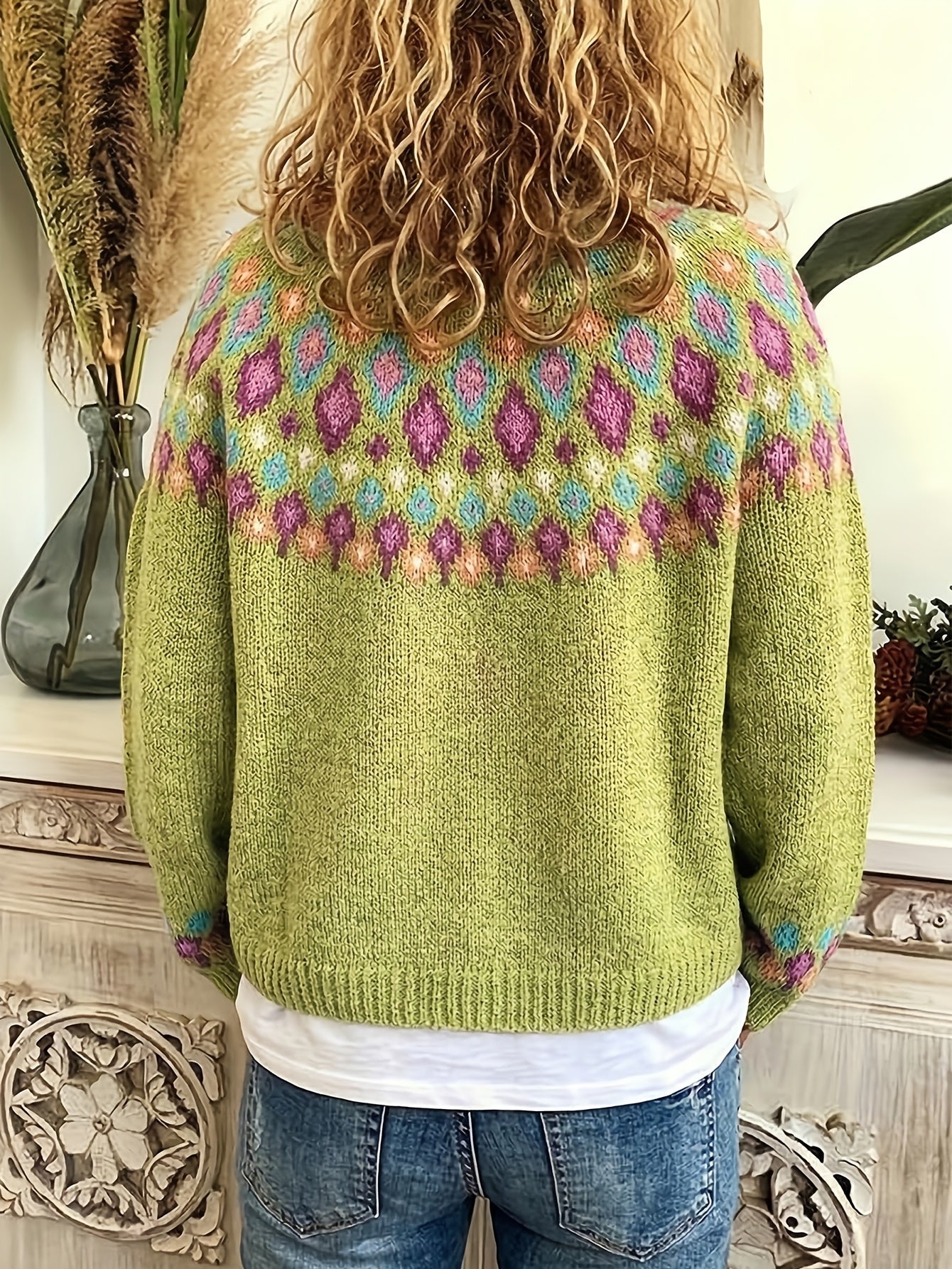 Judith Sutcliffe | Nordic Patterned Knit Cardigan