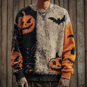 Ghoul Gang | Pull d’Halloween citrouille pour hommes