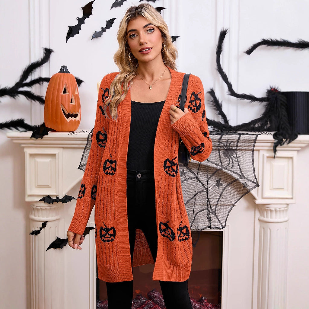 Pumpkin Patch | Pumpkin Halloween Sweater For Women