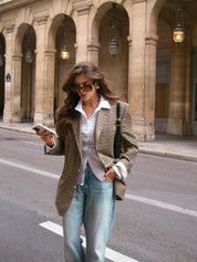 Imogen Clarke | Oversized Plaid Blazer for Women