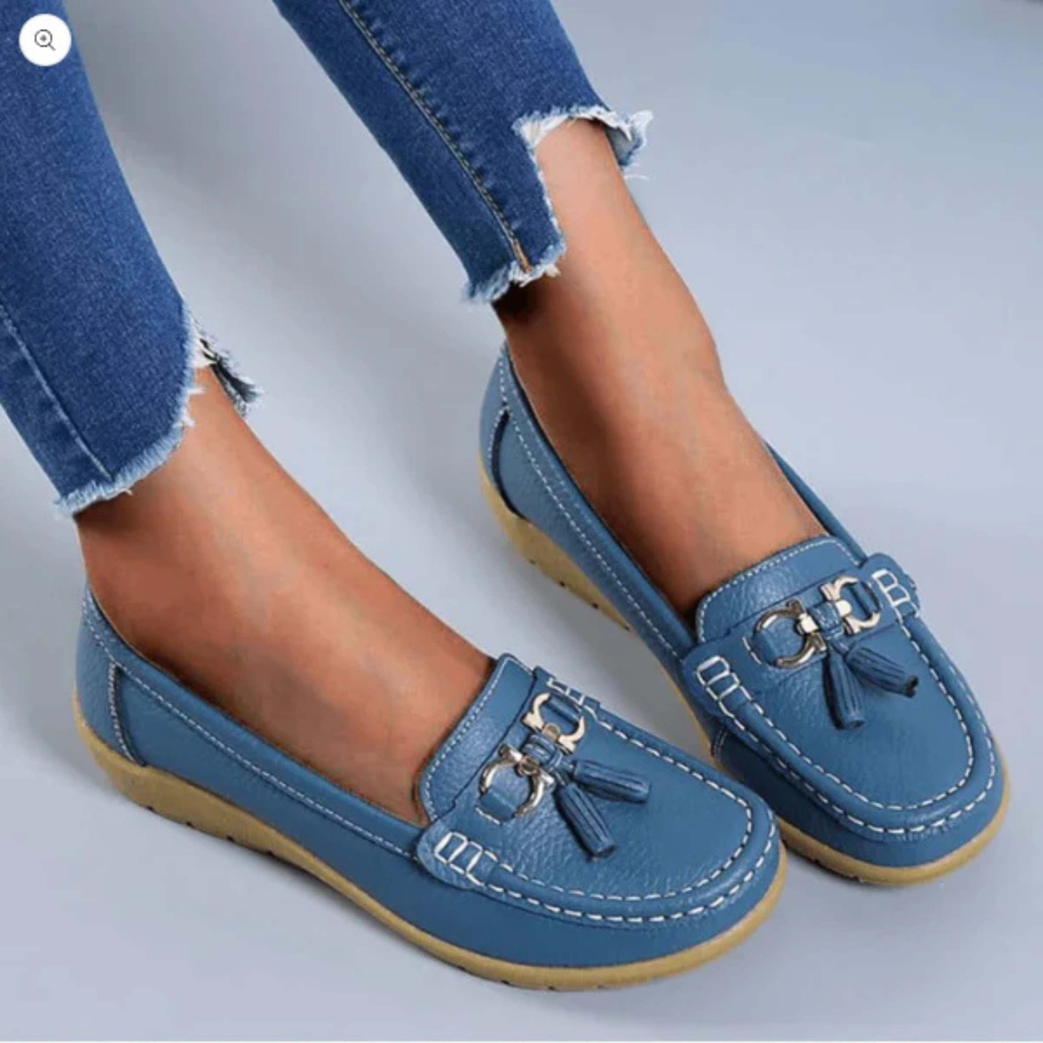 Charlotte Moreau | Mocassins confortables à pompons pour femme