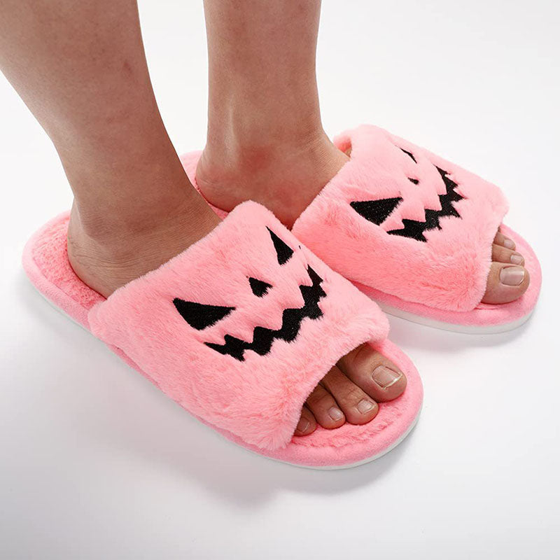 Spooky Stomp | Pumpkin Halloween Slippers For Women
