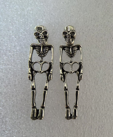 Papa osseux | Boucles d’oreilles d’Halloween squelette