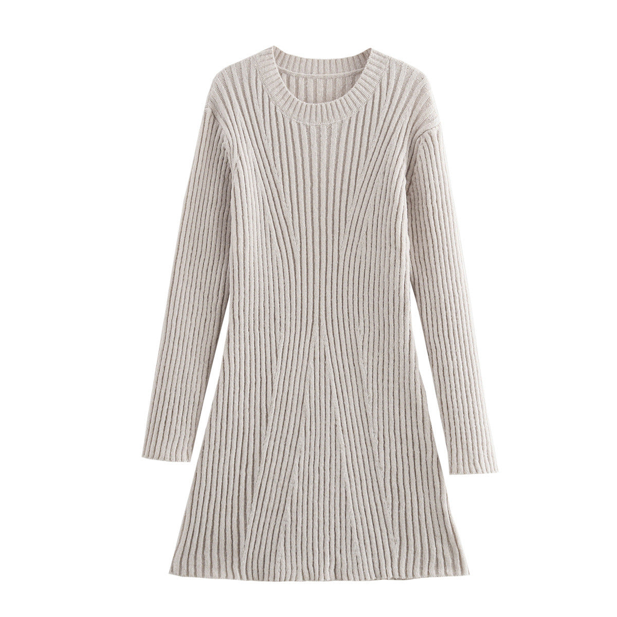 Victoria Walker | Ribbed Knit A-Line Mini Dress For Women