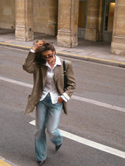 Imogen Clarke | Oversized Plaid Blazer for Women