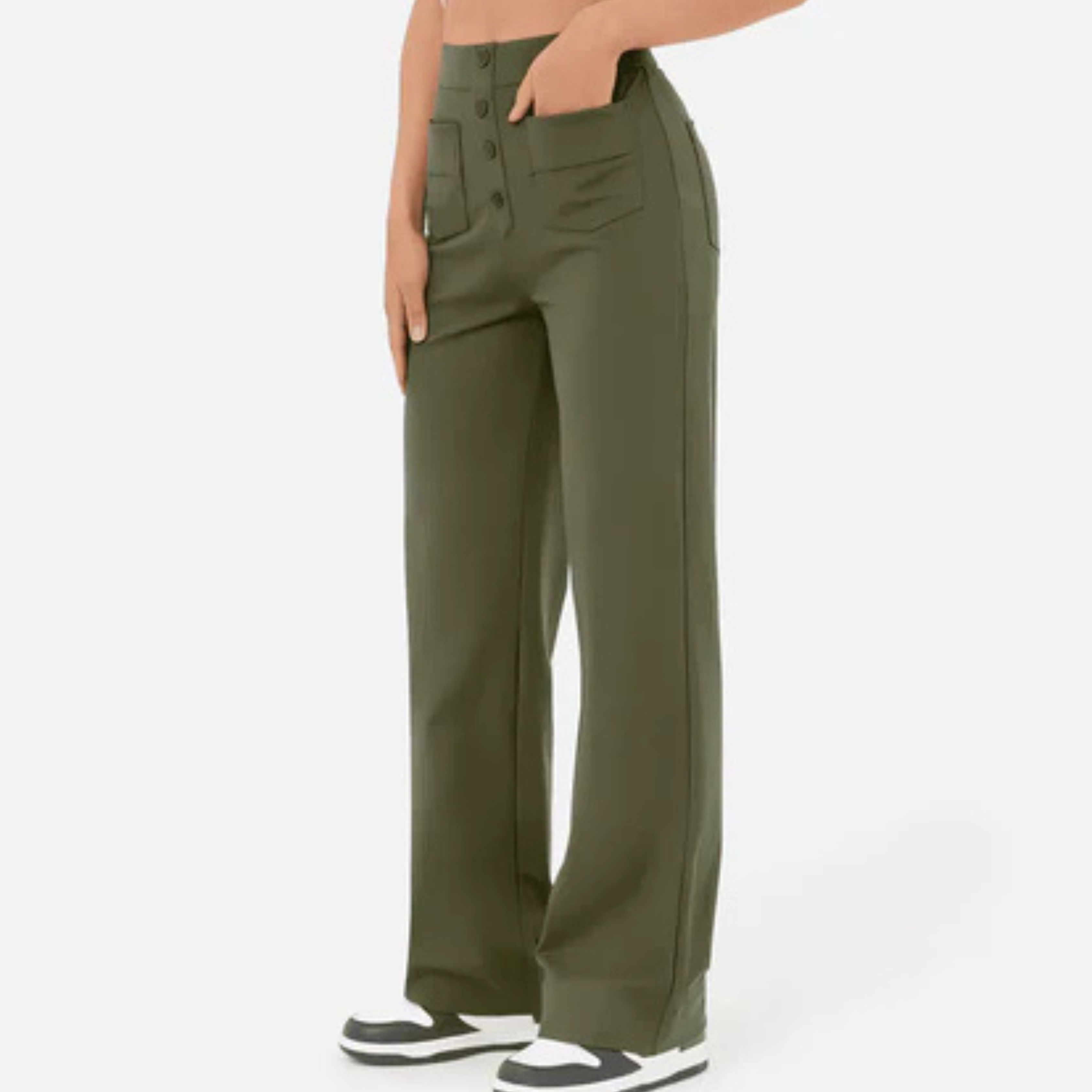 Amelia Kensington | Pantalon taille haute à jambes larges
