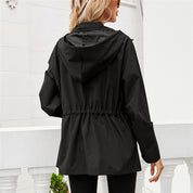 Florence Davies | Hooded Windproof Anorak Jacket with Drawstring Waist