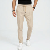 Fabian Delacroix | White Textured Drawstring Trousers