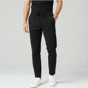 Fabian Delacroix | White Textured Drawstring Trousers
