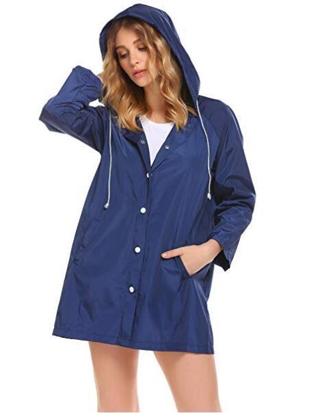 Daisy Marsh | Hooded Lightweight Raincoat with Drawstring Hood