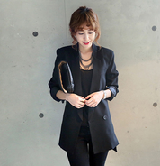 Florence Wood | Longline Notched Collar Blazer