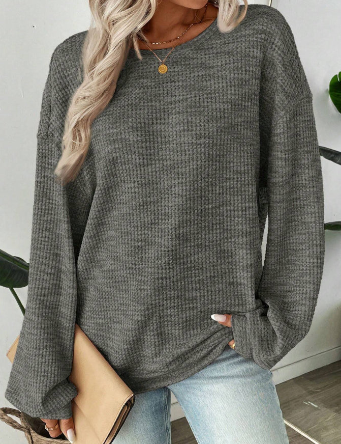 Amelia Taylor | Round Neck Loose Knit Sweater