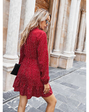 Freya Sinclair | Polka Dot A-Line Midi Dress For Women