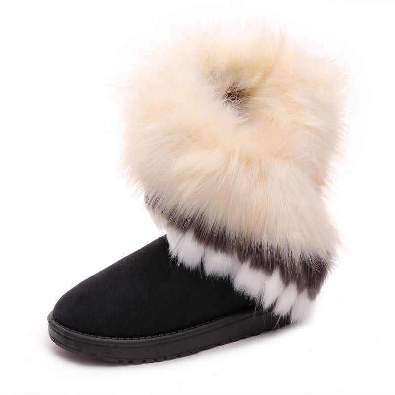 Eilidh Stewart | Bottes de neige à bordure en fausse fourrure de lapin
