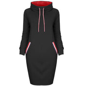 Diana Wright | Hooded Sweatshirt Midi Dress