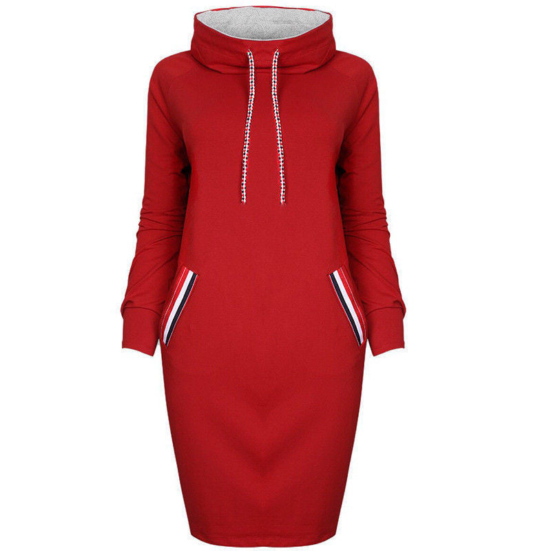 Diana Wright | Hooded Sweatshirt Midi Dress
