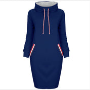 Diana Wright | Hooded Sweatshirt Midi Dress
