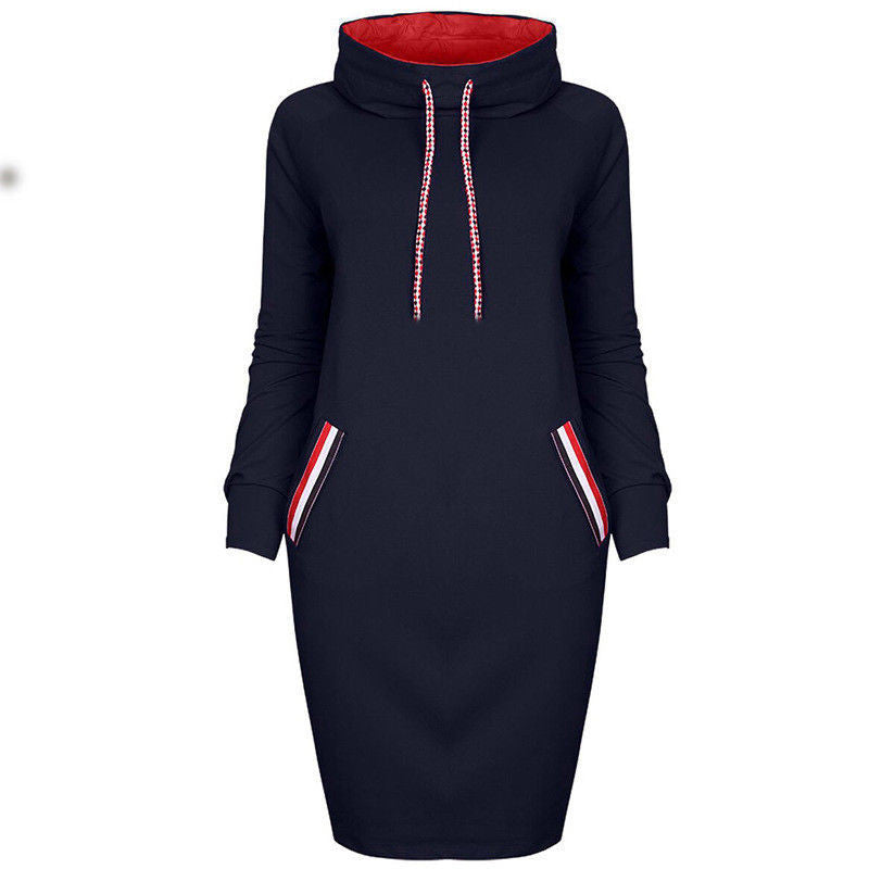 Diana Wright | Hooded Sweatshirt Midi Dress