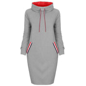 Diana Wright | Hooded Sweatshirt Midi Dress