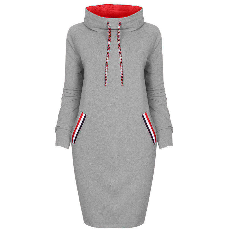 Diana Wright | Hooded Sweatshirt Midi Dress