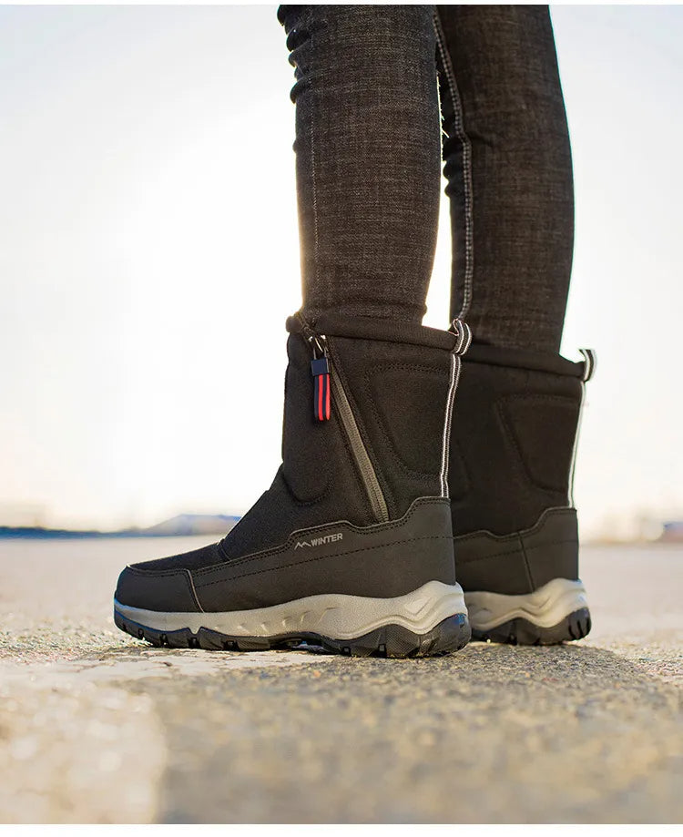Winifred Ashcroft | Waterproof Mid-Calf Snow Boots with Plush Lining