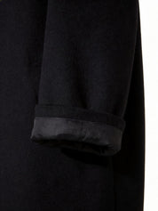 Matilda Harrison | Navy Tailored Longline Overcoat