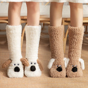 Daisy Nelson | Fluffy Dog Slipper Socks – Knee-High & Non-Slip