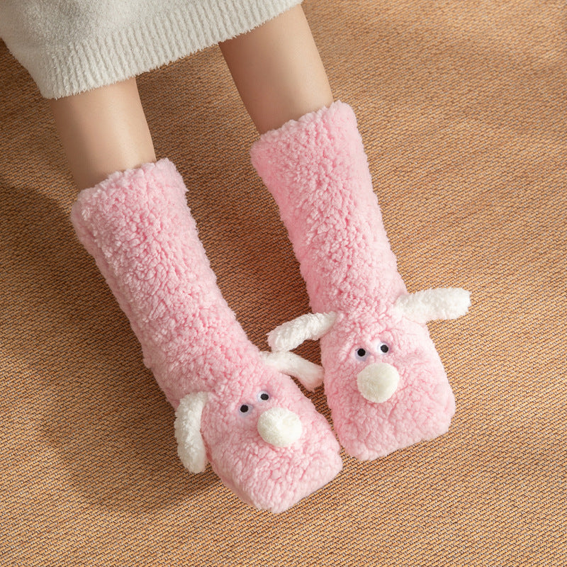 Daisy Nelson | Fluffy Dog Slipper Socks – Knee-High & Non-Slip