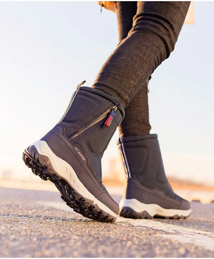 Winifred Ashcroft | Waterproof Mid-Calf Snow Boots with Plush Lining