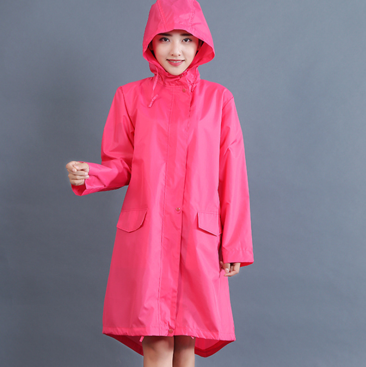 Eleanor Scott | Hooded Polka Dot Raincoat in Navy Blue