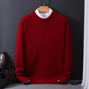 Oliver Bennett | Pull en maille douce et luxueuse à col rond pour homme