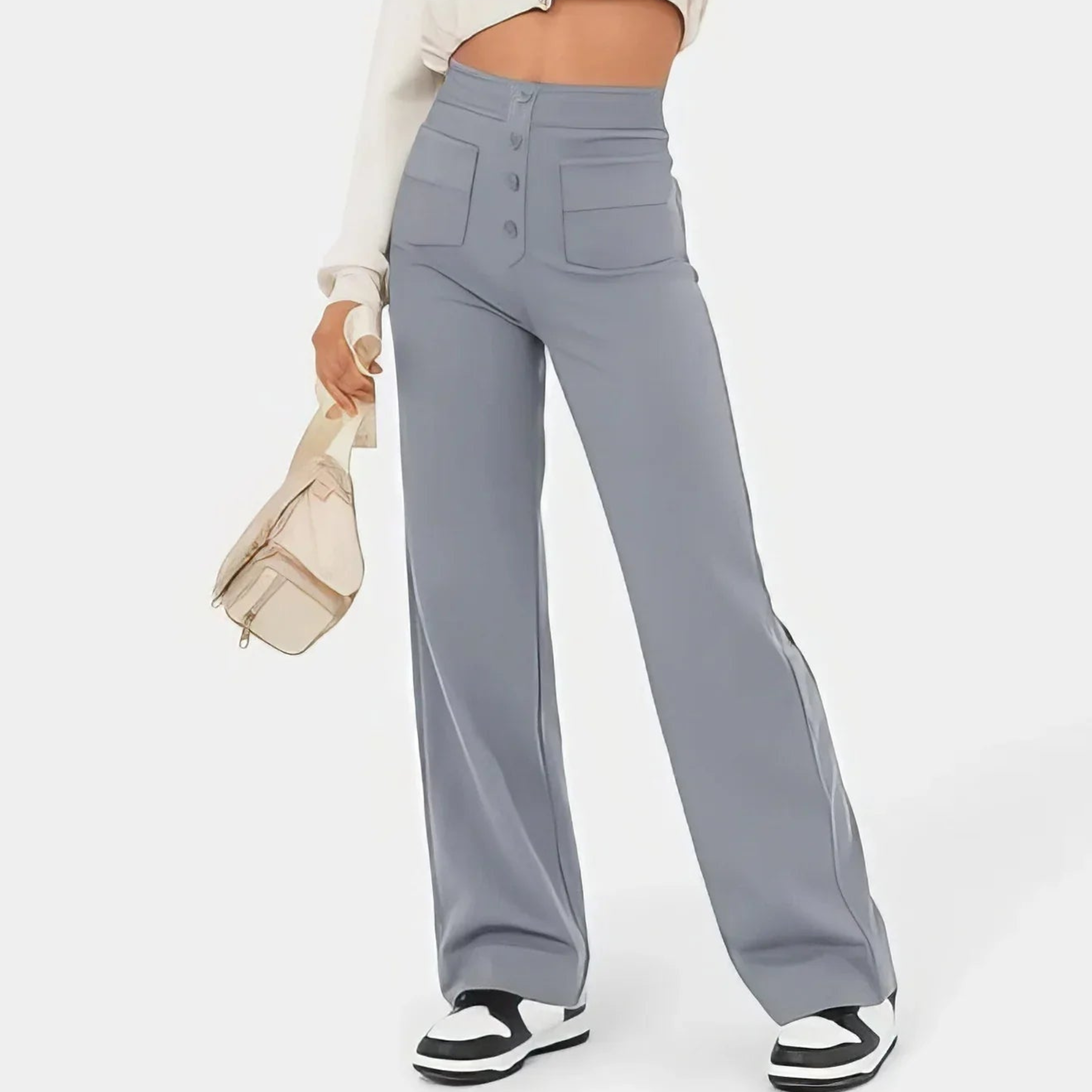 Amelia Kensington | Pantalon taille haute à jambes larges