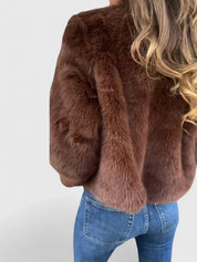 Georgina Pratt | Purple Faux Fur Jacket