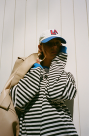 Isla Wilson | Striped Round-Neck Pullover