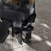 Florence Winterbourne | Oversized Cape Coat with Textured Finish