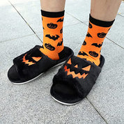 Spooky Stomp | Pumpkin Halloween Slippers For Women