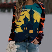 Midnight Bat | Witch Halloween Sweater For Women