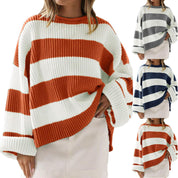 Isobel Kerr | Striped Oversized Batwing Sleeve Jumper