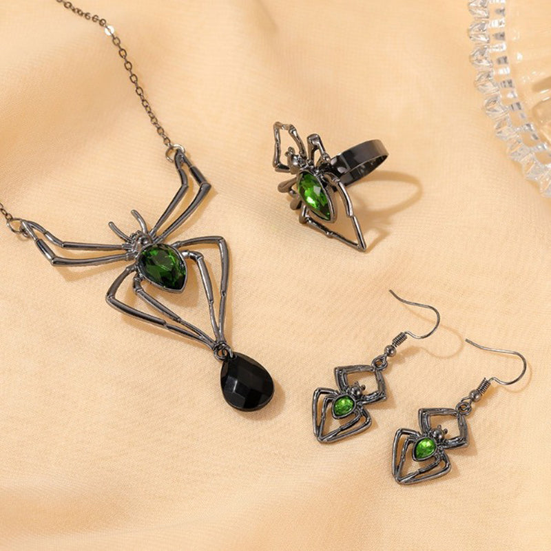 Tisseuse de toile | Collier d’Halloween araignée pour femme